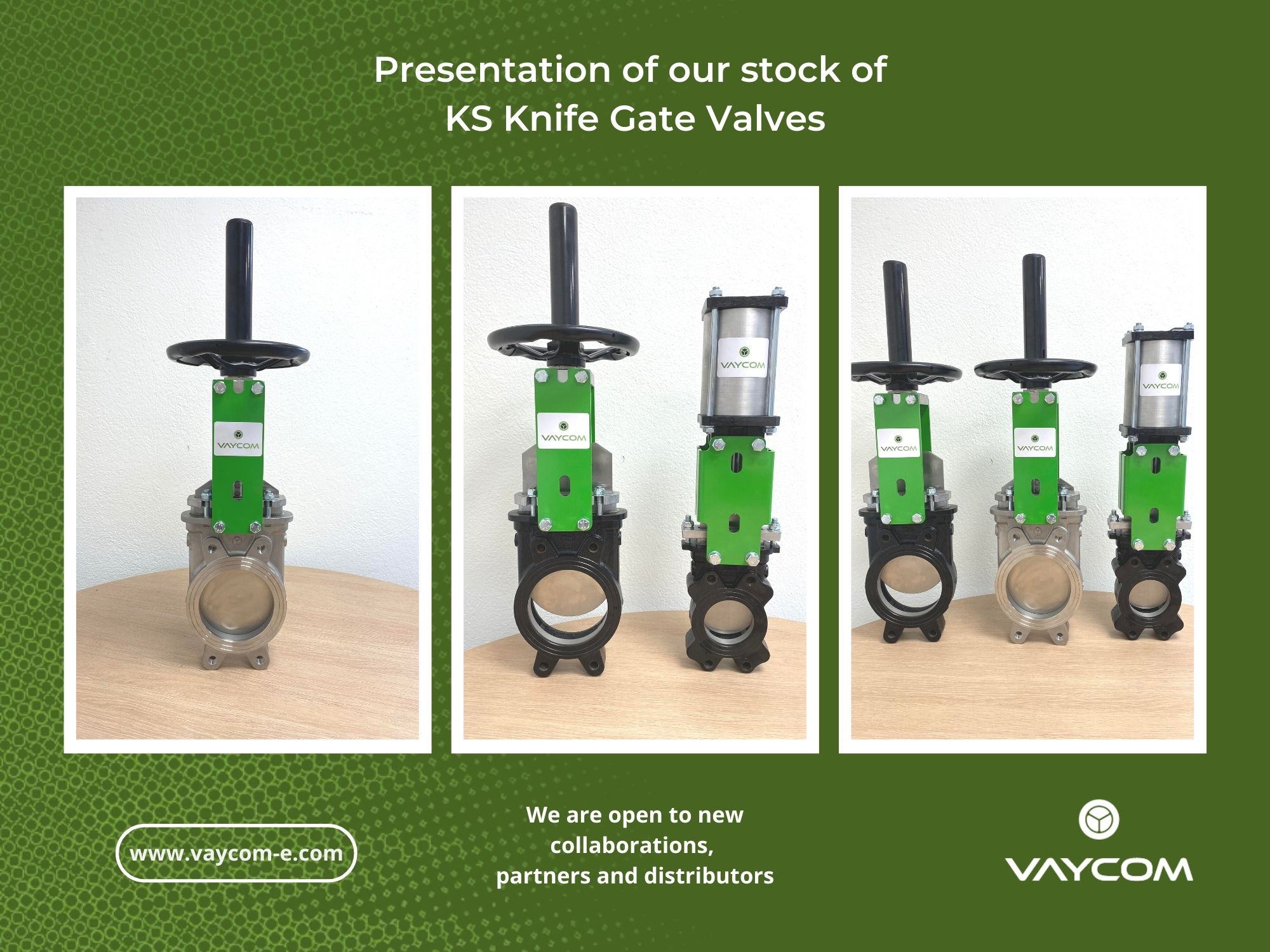 Presentamos nuestro stock de válvulas de guillotina KS